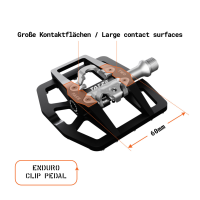 TATZE TWO-FACE 2 Pedal, schwarz