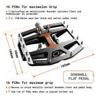 TATZE TWO-FACE 2 Pedal, schwarz